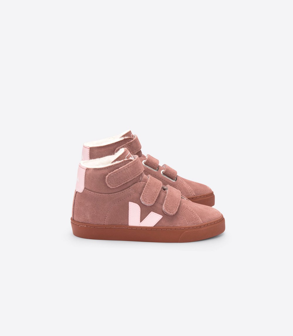 Veja Sneakers Kids - Esplar Mid Fured - Pink - 3578QNRFI